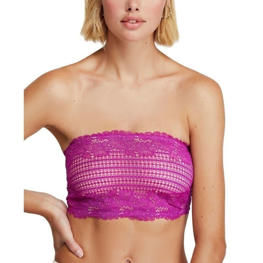 Free People Camila Bandeau Purple Pink NWT